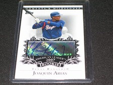 JOAQUIN ARIAS SIGNED AUTOGRAPHED TOPPS CERTIFIED AUTHENTIC BASEBALL ROOKIE CARD