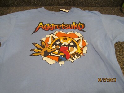 Aggretsuko T-Shirt - Light Blue - Large