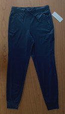 78 Yogalicious Lux Women's Size S Cuffed Ankle Jogger Pants Blue Zip Pockets