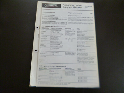Original Service Manual Schaltplan  Grundig Prima Boy 201E