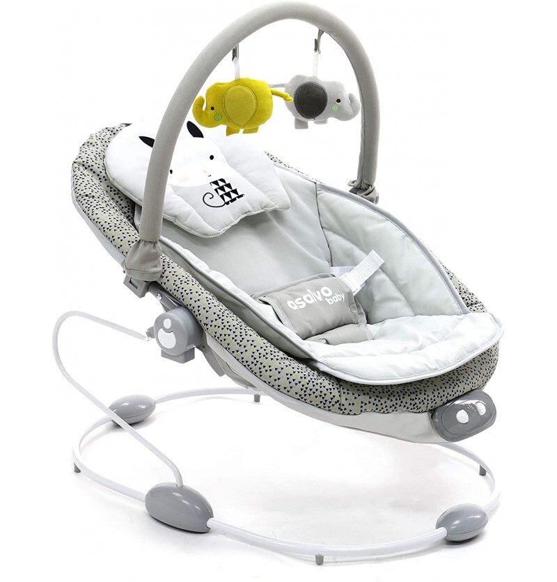 Asalvo Bouncer - Sdraietta Neonato Elettrica Max 9 Kg Altalena Neonati Nordic