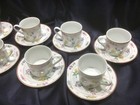 GEORGES BRIARD FLORAL FANTASY set of 8 CUPS & SAUCERS never used! EXCELLENT! — photo 10