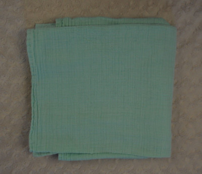 Hold Me Close Solid Green Baby Swaddle Blanket Muslin Cotton Security Lovey