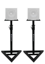 (2) Rockville Adjustable Studio Monitor Speaker Stands For Auratone 5C Monitors