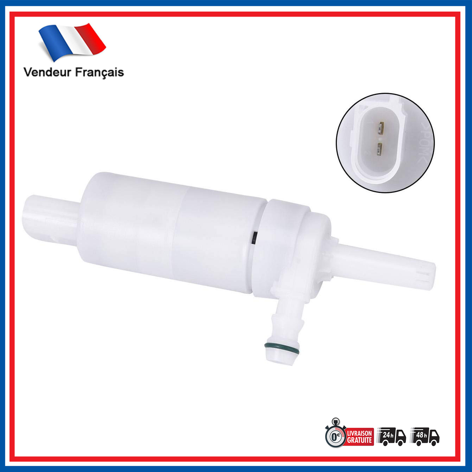 Pompe lave-glace haute pression pour VW Crafter 2006 à 2018 | Double buse et débit optimal 12V