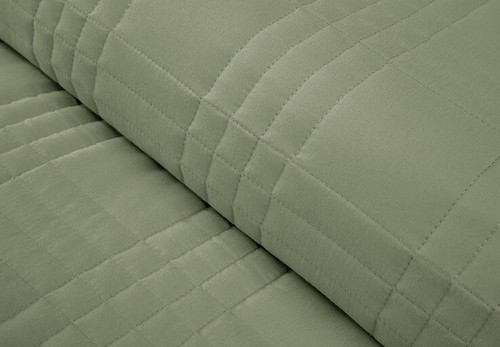Chezmoi Collection Kingston 3-Piece Oversized Bedspread King Size, Sage - New! - Picture 4 of 9