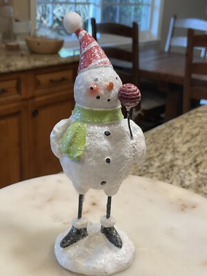 K & K  Christmas Snowman Figurine