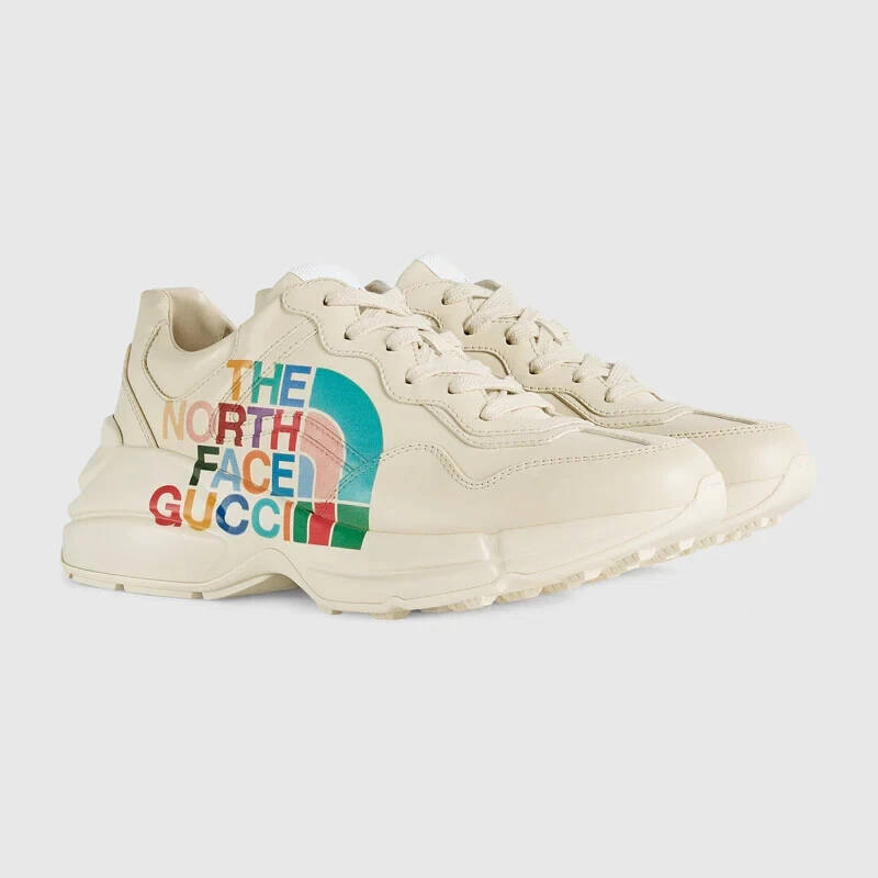 Baskets femme Gucci x The North Face Z38104 ivoire rhyton pointure EU 35,5