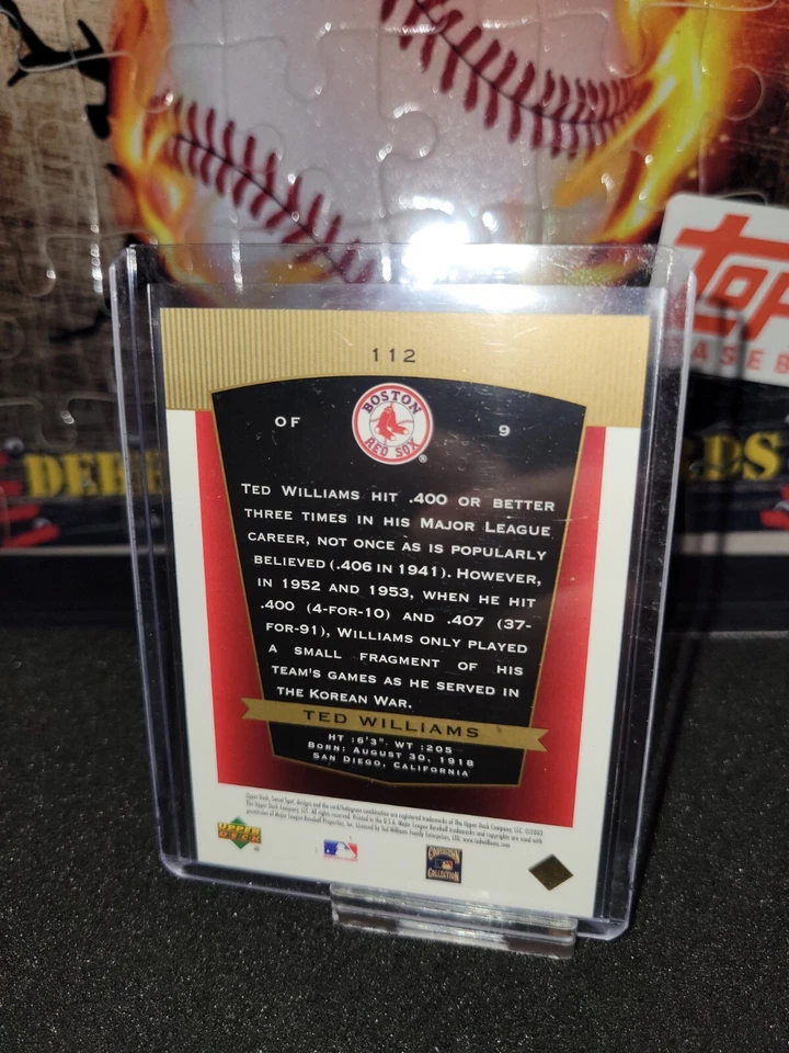 2003 Upper Deck Sweet Spot Classics #112 Ted Williams #1277/1941 - Image 2 of 2