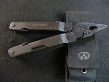 LEATHERMAN SUPERTOOL 300- BLACK OXIDE-MULTI TOOL-w/LEATHERMAN MOLLE CASE-NR MINT