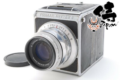 *CLA`D WORKS* PRIMAR REFLEX II 6X6 FILM BODY &ZEISS TESSA 105MM F3.5 T* LENS SET