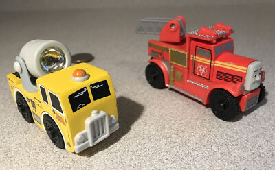 Thomas Train & Friends Wooden Railway Lot of 2 Flynn & Spotlight Lorry Excellent