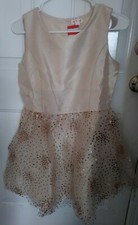 NWT Cat  Jack Cream Glitter Formal Dress Size Extra Large Youth
