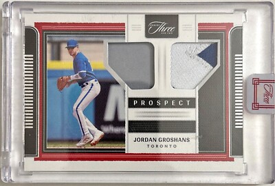 2022 Panini Three and Two Dual Patches Prospect /49 Jordan Groshans #PDJ-JG