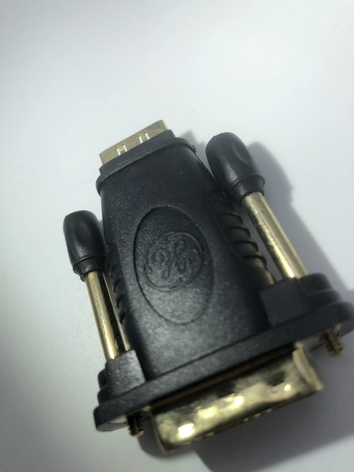 G.E. Adaptador de pantalla de monitor HDTV macho a HDMI hembra DVI-D para proyector nítido Foto 4 de 4
