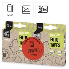 Hama Fototapes Klebetapes Fotoecken Spender 2-seitig selbstklebend, 2x500 St&uuml;ck