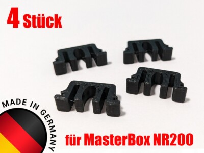 4x Halteclip Clip Seitenblende Halterung Buchse für Coolermaster MasterBox NR200