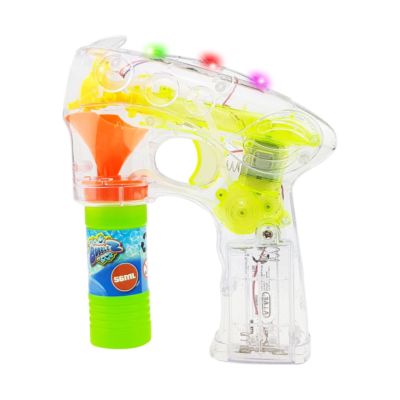 LED Seifenblasenpistole inkl. Flüssigkeit Seifenblasen Pistole Licht Bubble Gun