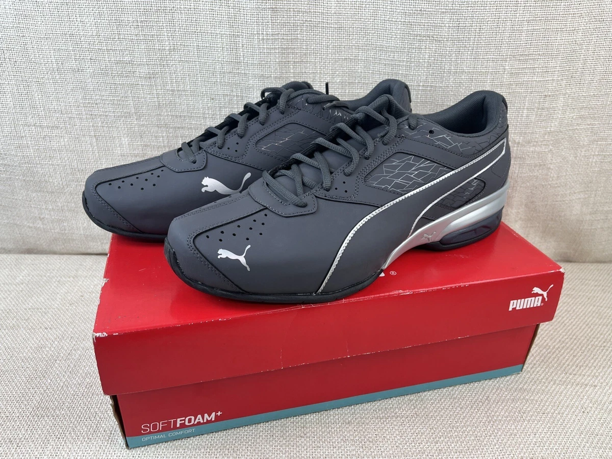New PUMA SOFT FOAM TAZON 6 FRACTURE FM Periscope Silver SNEAKER US