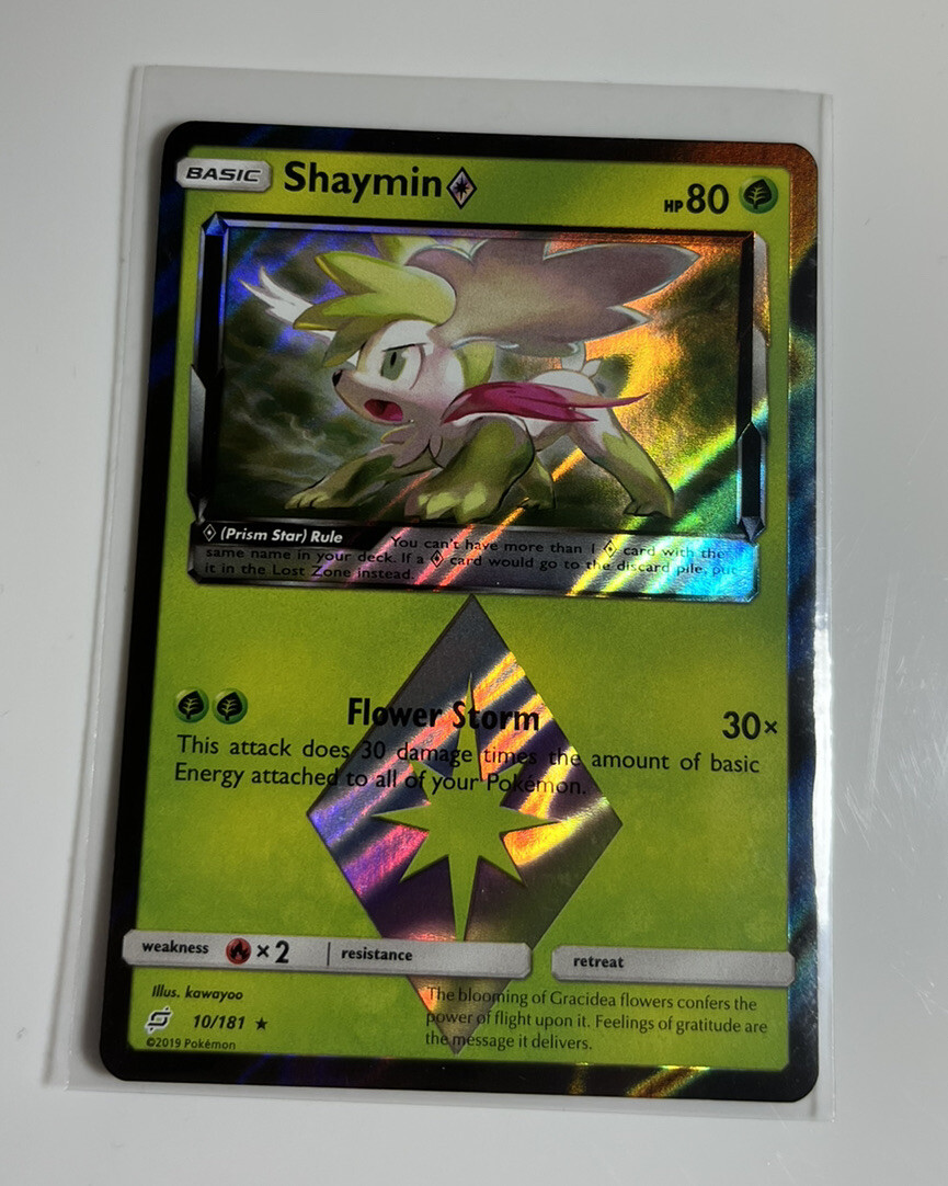 Card Shaymin ◇ 10/181 da coleção Team Up