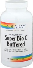Solaray Super Bio C Buffered Vitamin C 250 Capsules Timed Release 1000mg