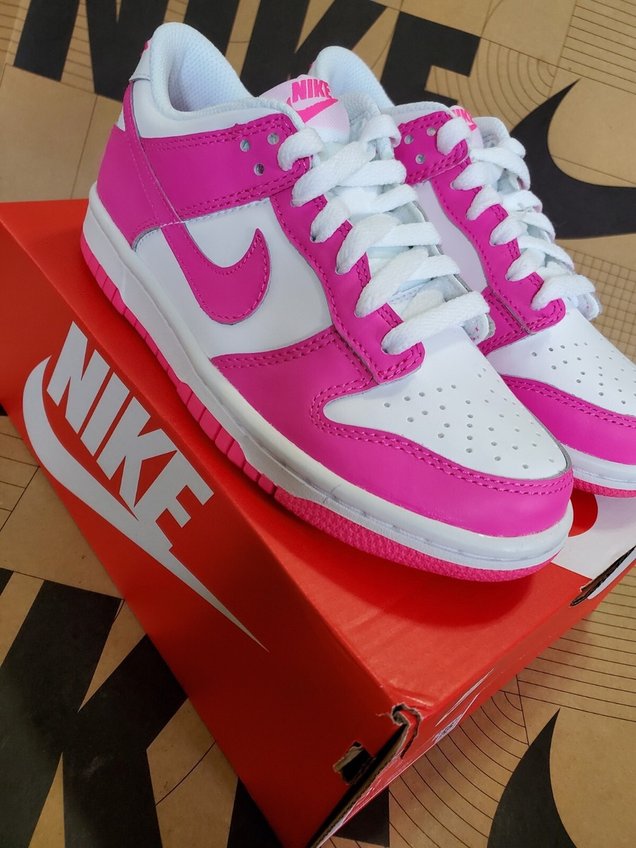 Nike Dunk Low GS Laser Fuchsia FB9109-102 Size 3.5Y Women's