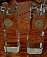 Lenox Full Lead Crystal Candle Holders Made in Germany 5.5" Tall