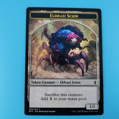 2015 MTG Battle for Zendikar (BFZ) #004 Eldrazi Scion Token nonfoil ...