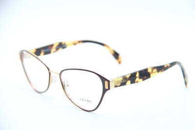 NEW PRADA VPR 58U TY7-1O1 BROWN HAVANA AUTHENTIC FRAMES EYEGLASSES VPR58U 53-17