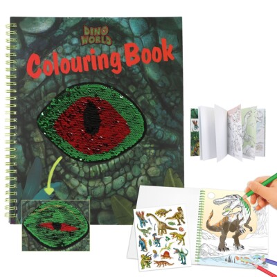 DEPESCHE - DINO WORLD MALBUCH MIT PAILLETTEN NEU OVP