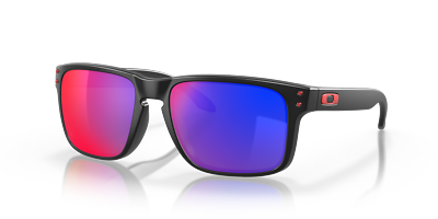 Oakley Holbrook Matte Black/+ Red Iridium 57 mm Men's Sunglasses