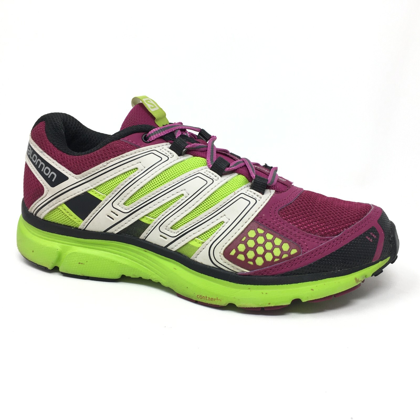 Salomon X-Mission 2 Running Shoes Sneakers Womens Size 6.5 Purple Green Trail