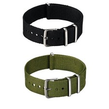 Replacement Nylon Wrist Watch Strap Band Width 20MM DIY Quick Release Adjustable