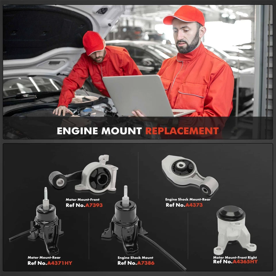 Montaje de motor y puntal de par 5 piezas para Nissan Pathfinder INFINITI JX35 QX60 Foto 2 de 4