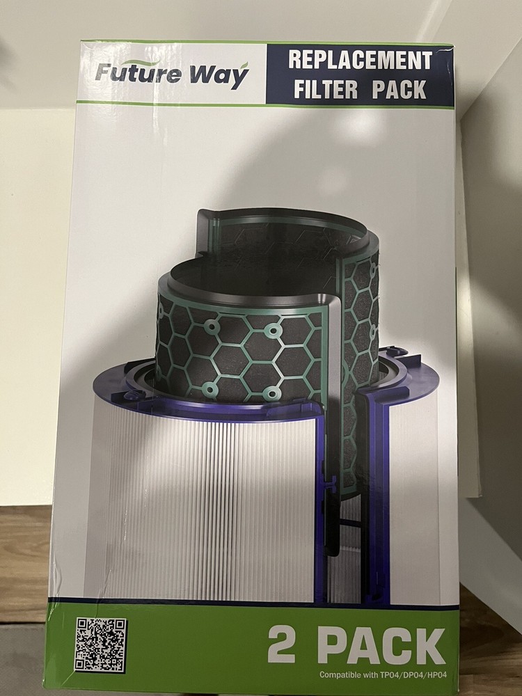 Air Purifier Future Way Filter 2 Pack - Compatible with Dyson TP04 DP04 HP04