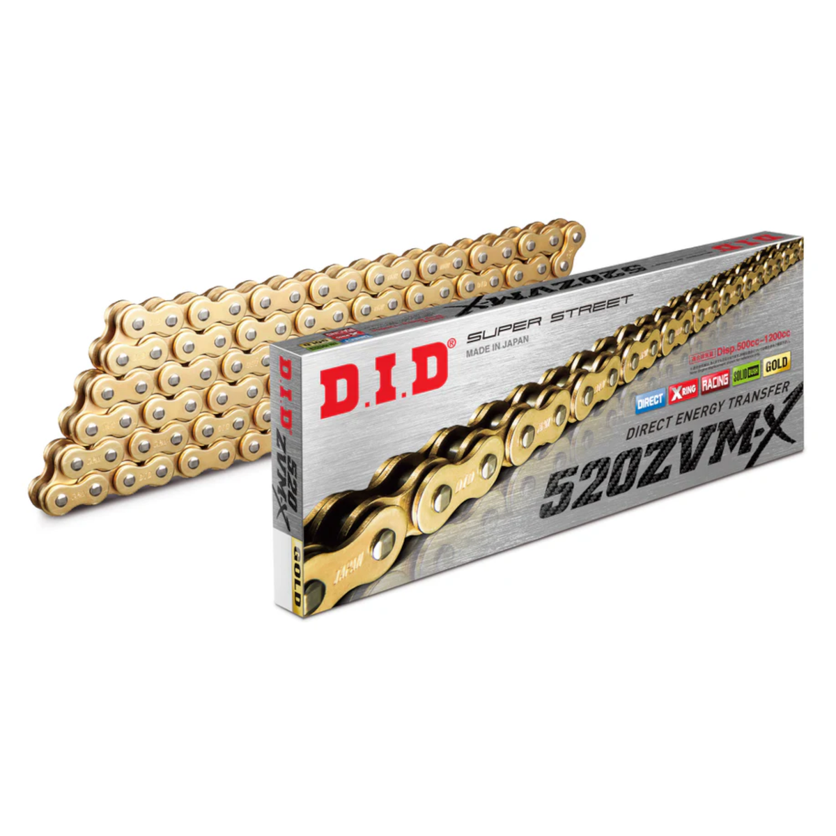 DID Chain for Kawasaki ZX-6R (ZX636) Ninja 40th Anniv Ed 2024 Gold