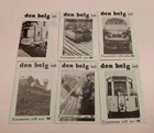 ► DEN BELG - 6 nummers tijdschrift over de Belgische Spoorwegen 1981 - 1983