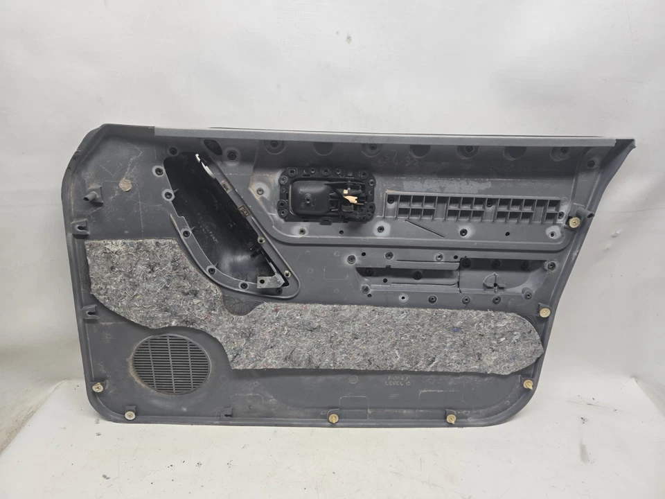 Panel de puerta delantero del conductor OEM Jeep Cherokee XJ 97-01 negro sobre gris niebla Foto 4 de 4