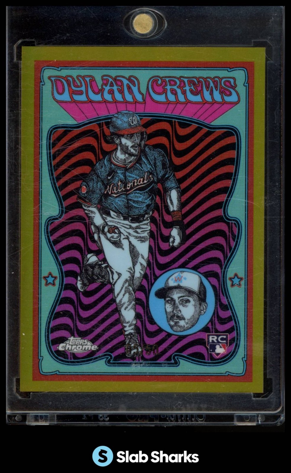 2025 TOPPS CHROME #UV-10 DYLAN CREWS ULTRAVIOLET ALL-STARS GOLD REFRACTOR RC /50