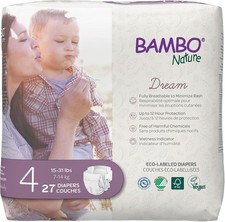 Bambo Nature Baby Diapers Size 4 27 Count Eco Friendly