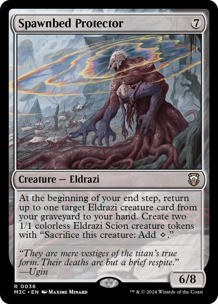 Spawnbed Protector - 36 - NM - Commander: Modern Horizons 3