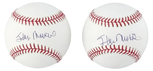 Stan Musial Signed OML Selig Baseball Collection (2) - PSA/DNA