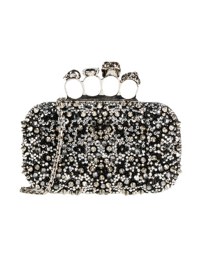 McQueen - Women - Leather Minaudière bag - Black