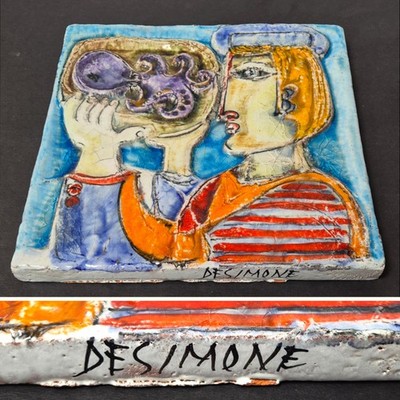 Giovanni De Simone, Keramik Wandplatte, ceramic wall tile
