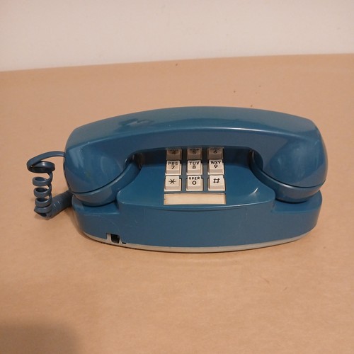 Vintage Western Electric Princess Rare Blue Telephone  Bell Antique