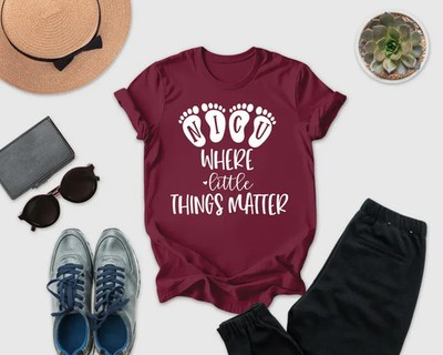 NICU Where Little Things Matter Comfort Tee Nurse Doctor Support Gift