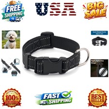 Dog Collar for Small Medium Dogs with Buckle, Breathable Adjustable Nylon Ref...