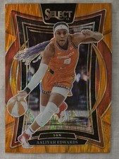 AALIYAH EDWARDS PRIZM ORANGE FLASH 2025 Panini Select WNBA Concourse #32 Sun