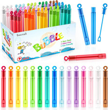 Bubble Wand, 90 Pack Mini Bubble Wands Bulk 15 Colors for Halloween, Summer Toys