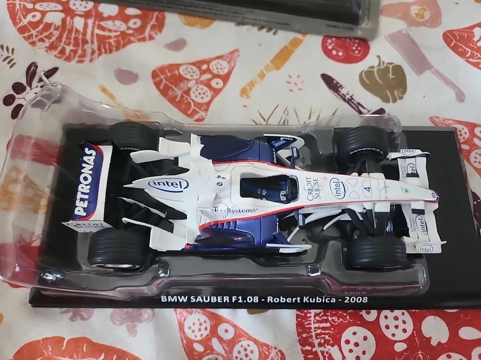 D05 DAMAGED 1/24 F1 BMW Sauber F1.08 Kubica 2008 Centauria Atlas Panini Altaya - Immagine 4 di 4